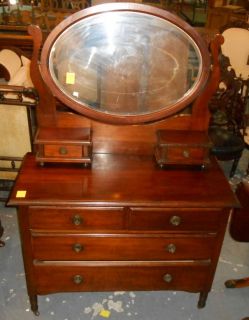 June 9th 2018 Antique Mahogany Dresser With Mirror Antique
