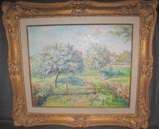 ORIGINAL POST-IMPRESSIONIST OIL PAINTING signed "DeBAILLY"   Vintage Post-Impressionist Oil on Canvas Painting signed "DeBailly". High Quality. Artist Signed. Frame measures 30" tall x 34" wide. Condition is Very good. No damage. Starting Bid $250. Auction Estimate $350 - $1,000.   