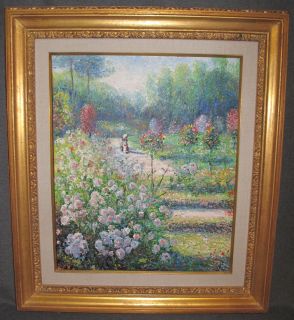ORIGINAL POST IMPRESSIONIST OIL PAINTING by "DeBAILLY" Vintage Post Impressionist Oil on Canvas Painting signed "DeBailly". High Quality. Artist Signed. Frame measures 30" tall x 27" wide. Condition is Very good. No damage. Starting Bid $150. Auction Estimate $350 - $600.   