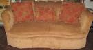 VINTAGE UPHOLSTERED SOFA Vintage Upholstered Sofa. Measures 39" tall x 90" wide x 45" deep. Condition is good. Minimal wear. No damage. Starting Bid $60. Auction Estimate $120 - $200.  