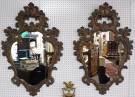 PAIR of ANTIQUE FRENCH CARVED MIRRORS Pair of Antique French, Hand Carved Mirrors. Each measures 49-1/2" tall x 32-1/2" wide. Overall condition is good. Some wear to finish. Starting Bid $350 for pair. Auction Estimate $700 - $1,000. 